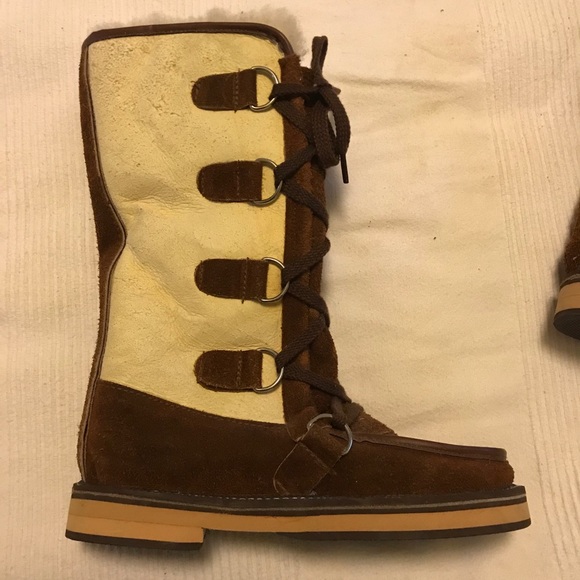 Child’s vintage NWT sheepskin boots New Zealand 4 - Picture 5 of 9